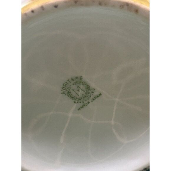 Vintage Noritake Hand Painted Sugar & Creamer Set With Scenic Dish - Picture 2 of 7